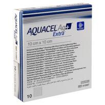 AQUACEL AG+ EXTRA 10X10 CM, KRYTÍ S TECHNOLOGIÍ HYDROFIBER A SE STŘÍ
