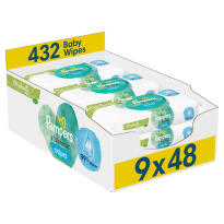 Pampers Harmonie Aqua vlhčené ubrousky Plastic Free 9x48ks