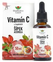 Vitamín C v kapkách Šípek Acerola 50ml EkoMedica