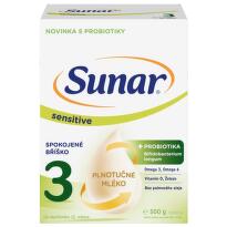 Sunar Sensitive 3 od 12m+ 500g - balení 3 ks