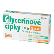 Glycerinové čípky 1.0g dětské 12 čípků Dr.Müller - II. jakost