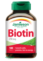 JAMIESON Biotin 250 mcg tbl.100
