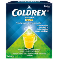 COLDREX HORKÝ NÁPOJ CITRON 750MG/10MG/60MG perorální prášek pro roztok v sáčku 10 I