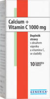 Calcium + Vitamin C 1000mg Generica eff.tbl.10
