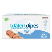 WaterWipes Dětské vlhčené ubrousky 100% bioodbouratelné 9x60ks