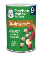 Gerber Křupky s malinou a banánem BIO 35g