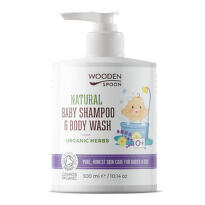 WoodenSpoon Dětský sprchový gel a šampon 2v1 s bylinkami 300ml