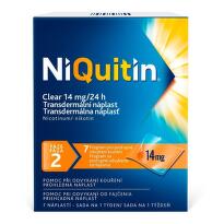 NIQUITIN CLEAR 14MG/24H, 7 transdermálních náplastí