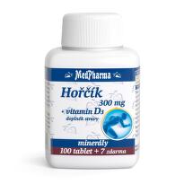 MedPharma Hořčík 300mg + vitamín D3 107 tablet - II. jakost