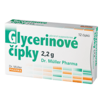 Glycerinové čípky 2.2g 12 čípků Dr.Müller