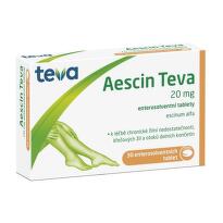 AESCIN TEVA 20MG enterosolventní tableta 30