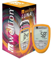 Wellion LUNA TRIO set glukometr žlutý