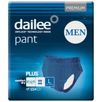 DAILEE PANT PREMIUM PLUS MEN L, KALHOTKY ABSORPČNÍ NATAHOVACÍ, 15KS