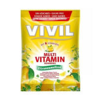 Vivil Multivitamín citrón + meduňka, 8 vitaminů, bez cukru 60g