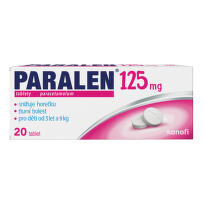 PARALEN 125MG neobalené tablety 20