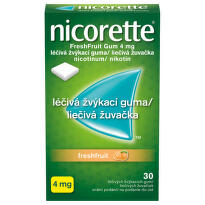 NICORETTE FRESHFRUIT GUM 4MG léčivé žvýkačky 30