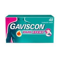 GAVISCON DUO EFEKT 250MG/106,5MG/187,5MG žvýkací tableta 48