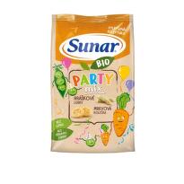 Sunar BIO Party mix, hráškové a mrkvové dětské křupky 45 g