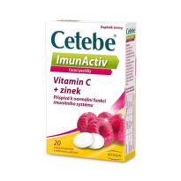 Cetebe ImunActiv Vitamin C + zinek 20 cucacích pastilek