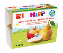 HiPP Jablka s hruškami BIO 4m 4x100g