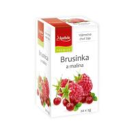 Apotheke Brusinka a malina čaj 20x2g