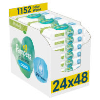 Pampers Harmonie Aqua vlhčené ubrousky Plastic Free 24x48ks