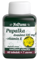MedPharma Pupalka dvouletá 500mg + vitamin E tob.67