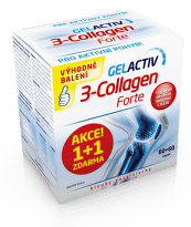 GelActiv 3-Collagen Forte cps.60+60 Zdarma