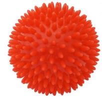 KineMAX Hedgehog Masážní míček ježek 9cm červený