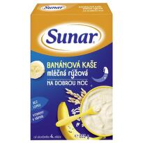 Sunar banánová kaše mléčná rýžová na dobrou noc 225 g