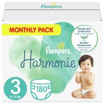 Pampers Harmonie 3 Plenky 6-10 kg měsíční balení 180 ks