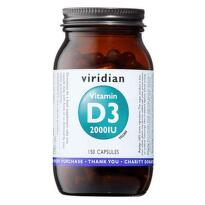 Viridian Vitamin D3 2000IU cps.150