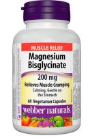 Webber Naturals Magnesium Bisglycinate 200mg cps.60
