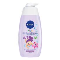 NIVEA Sprchový gel, šampon a kondicionér 3v1 pro holky 500ml
