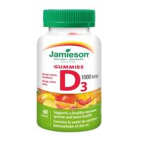 JAMIESON Vitamín D3 1000 IU želatinové pastilky 60ks