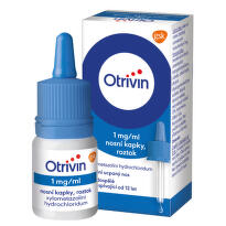 Otrivin 1mg/ml nosní kapky při léčbě ucpaného nosu 10ml