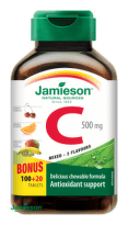 JAMIESON Vitamín C 500mg 3 ovocné přích.tbl.100+20