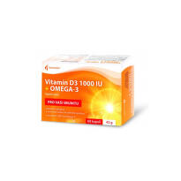 Vitamín D3 1000 IU+Omega-3 cps.60