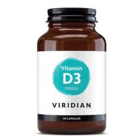 Viridian Vitamin D3 1000IU cps.90