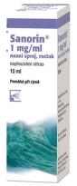 SANORIN 1MG/ML nosní podání sprej, roztok 1X10ML