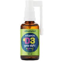 Allnature Vitamin D3 pro děti sprej 50ml