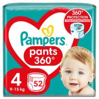 Pampers Pants 4 plenkové kalhotky 9-15kg 52ks