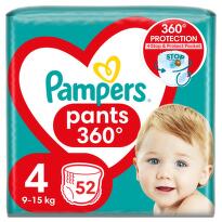 Pampers pants 4 9-15kg 52ks