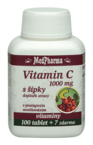 MedPharma Vitamín C 1000mg s šípky s postupným uvolňováním tbl.107