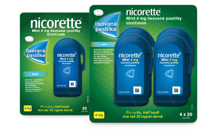 Nicorette pastilky