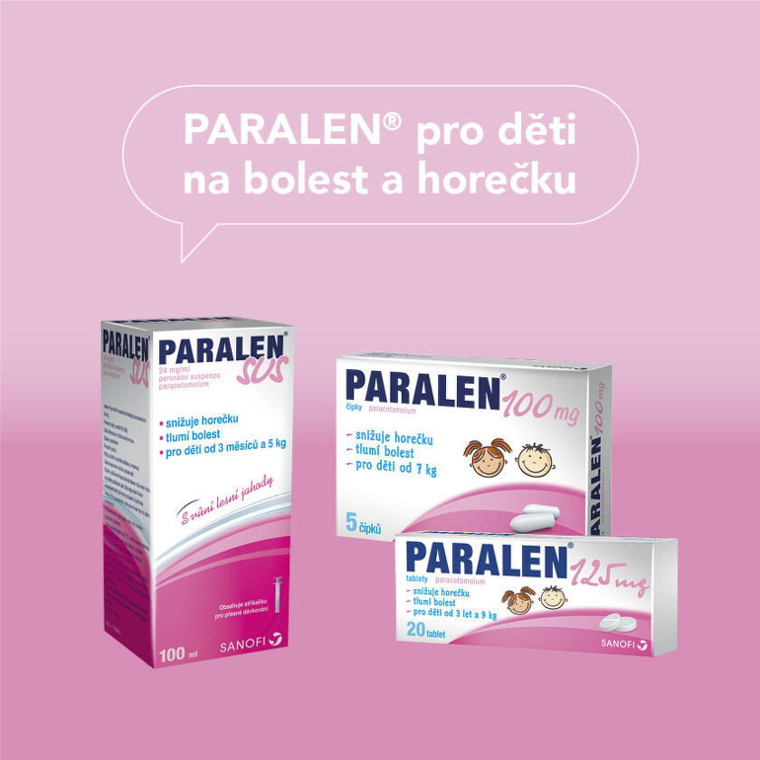 Registrované léčivé přípravky Paralen