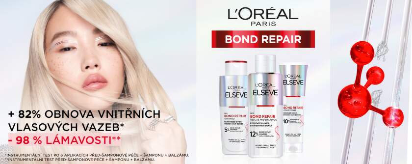 LORÉAL Elseve Bond Repair šampón 200ml Okamžitá vlasová transformace ? první péče pro hloubkovou obnovu vlasů od L?oréal Paris BENu