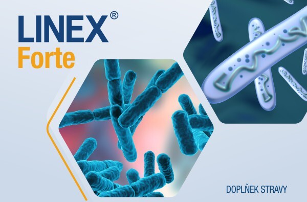 Linex Forte obsahuje kombinaci probiotických bakterií
