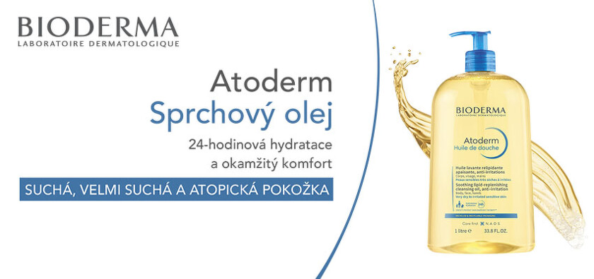 Bioderma atoderm sprchový olej zajišťuje celodenní hydrataci suché pokožky. Jeho užíváním předcházíme dehydrataci pokožky a zabraňujeme porušení kožní bariery, která usnadňuje pronikání dráždivých látek.