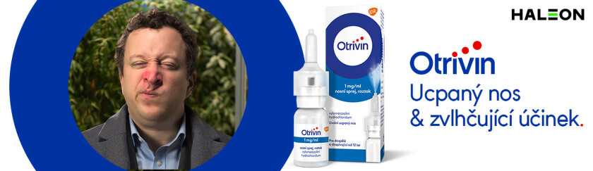 Otrivin Nosní sprej Otrivin ulevuje při ucpaném nosu a ulehčuje dýchání. Jeho účinek nastupuje do 2 minut a působí až 12 hodin.
